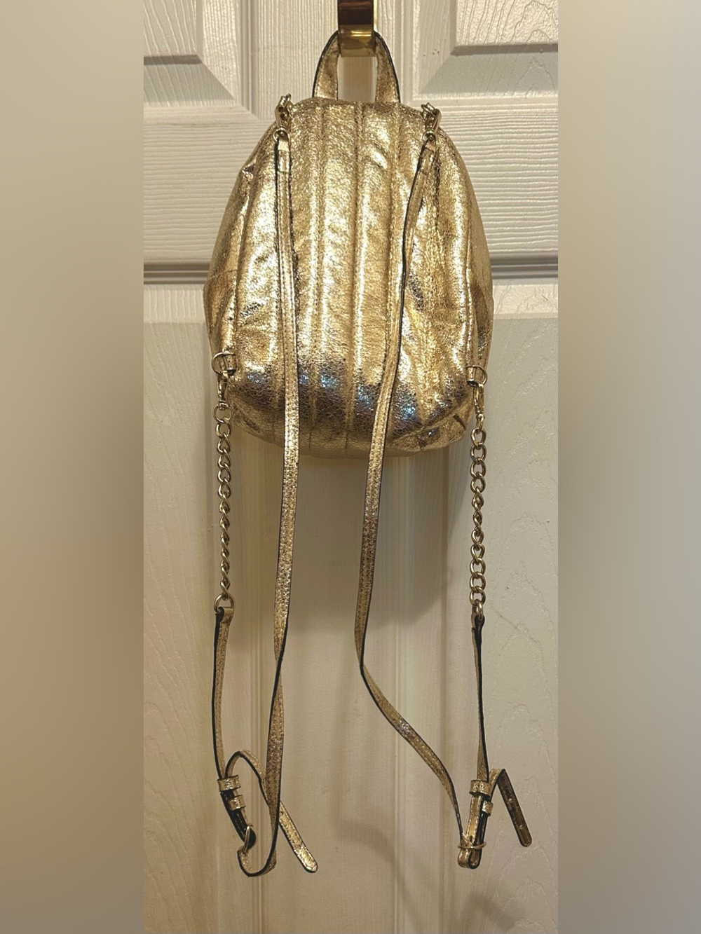 Victoria Secret Metallic Crackle Mini City Backpack - Picture 9 of 11